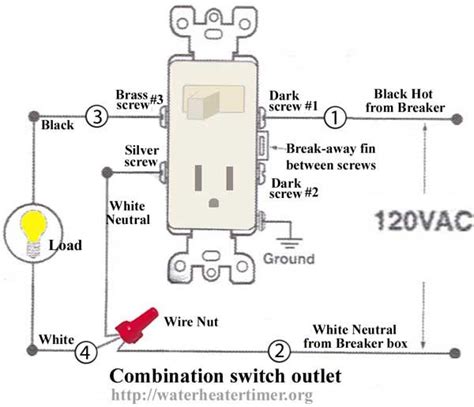 single pole combination switch receptacle diagram 